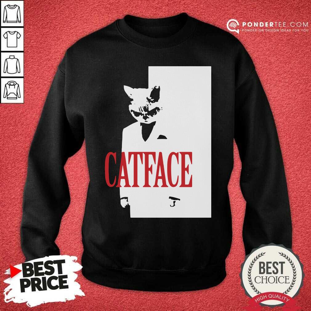 Happy Cat Face Shirt - Image 4