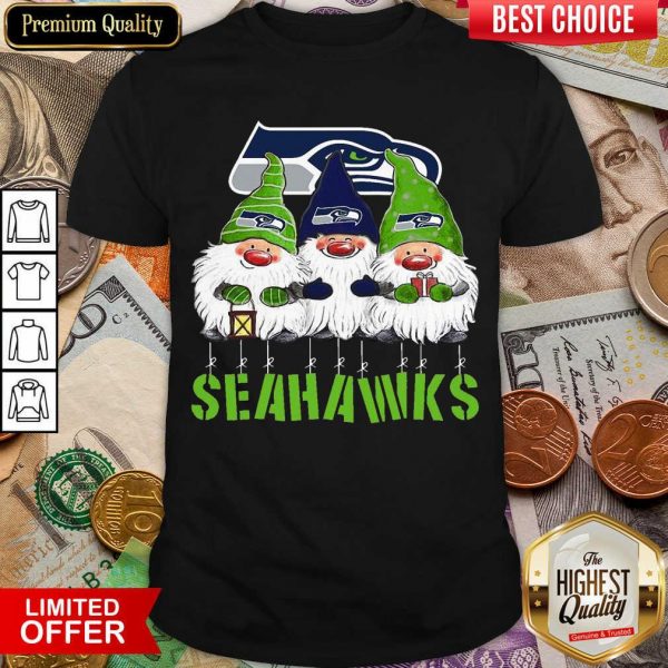Happy Gnomies Seattle Seahawks Christmas Shirt