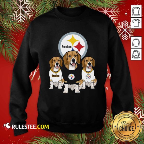 Hot Beagle Pittsburgh Steelers Logo Shirt - Image 5