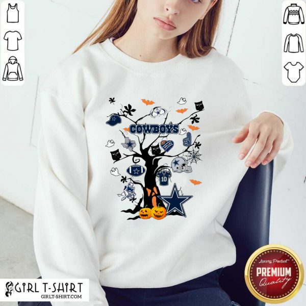 Hot Dallas Cowboys And Ghost On Tree Shirt - Image 5