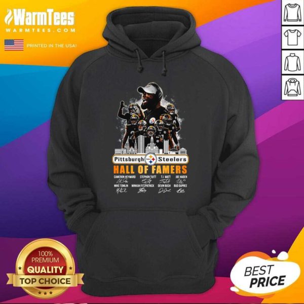 Hot Pittsburgh Steelers Hall Of Famers Signatures Shirt - Image 2