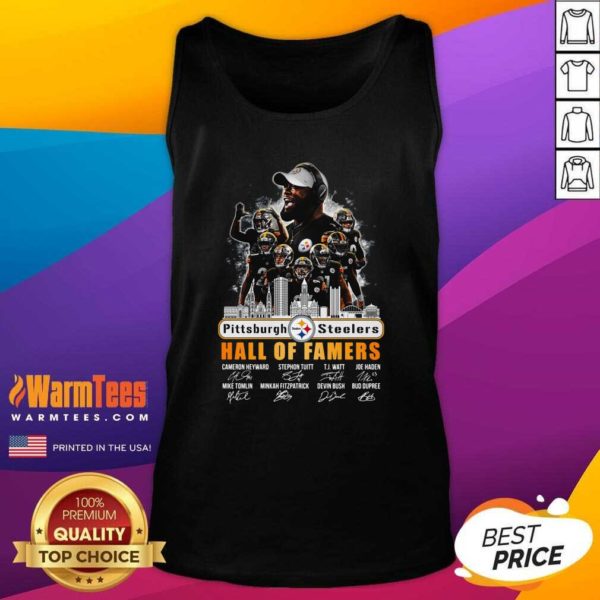 Hot Pittsburgh Steelers Hall Of Famers Signatures Shirt - Image 4