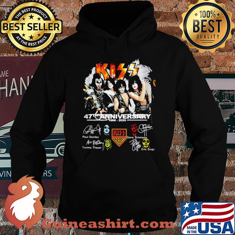 Kiss 47th Anniversary Thank You For The Memories Signuature Shirt Hoodie