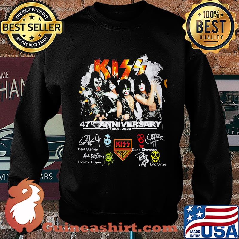 Kiss 47th Anniversary Thank You For The Memories Signuature Shirt Sweater