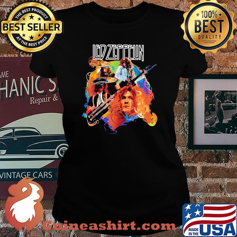 Led Zeppelin's Swan Song Band Music Shirt Laides tee