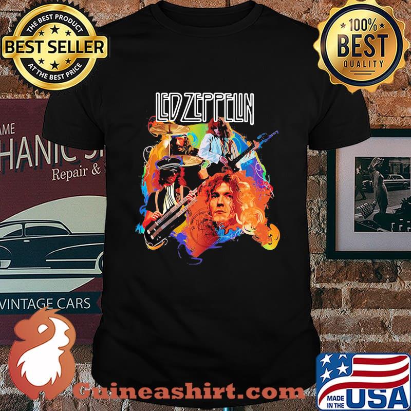 Led Zeppelin's Swan Song Band Music Shirt