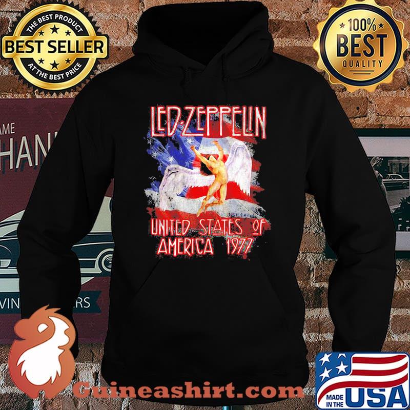 Led Zeppelin United States Of America 1977 American Flag Shirt Hoodie