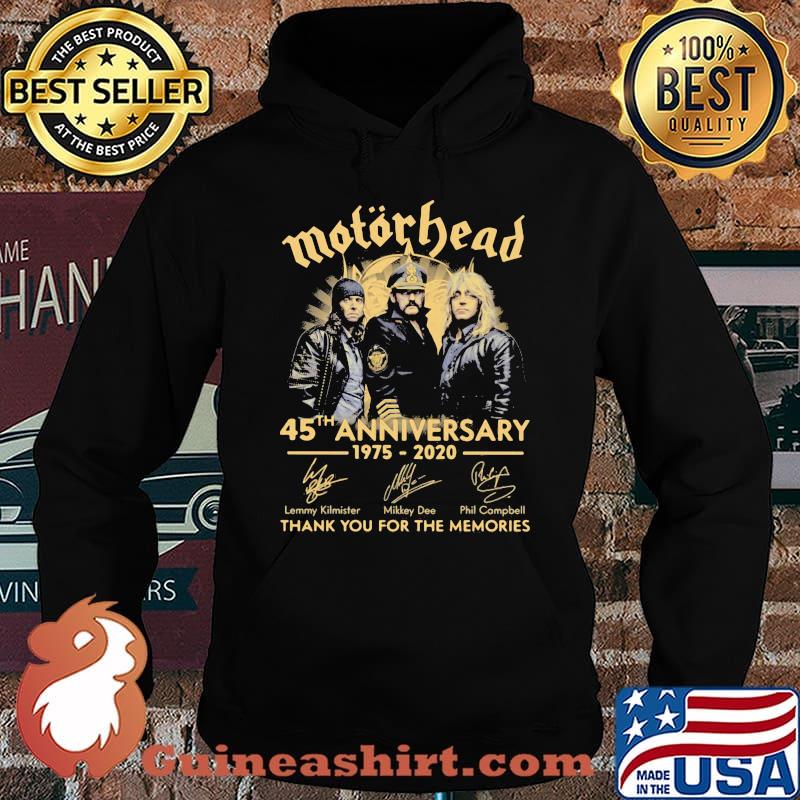 Motobead 45th Anniversary 1975 2020 Thank You For The Memories Signature Shirt Hoodie