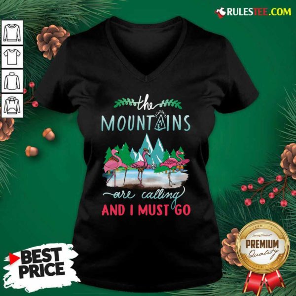 Nice Crane The Mountains Are Calling And I Must Go T-Shirt - Image 3