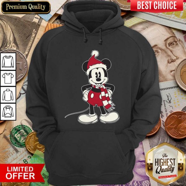 Nice Mickey Mouse Santa Hat Merry Christmas Shirt - Image 5