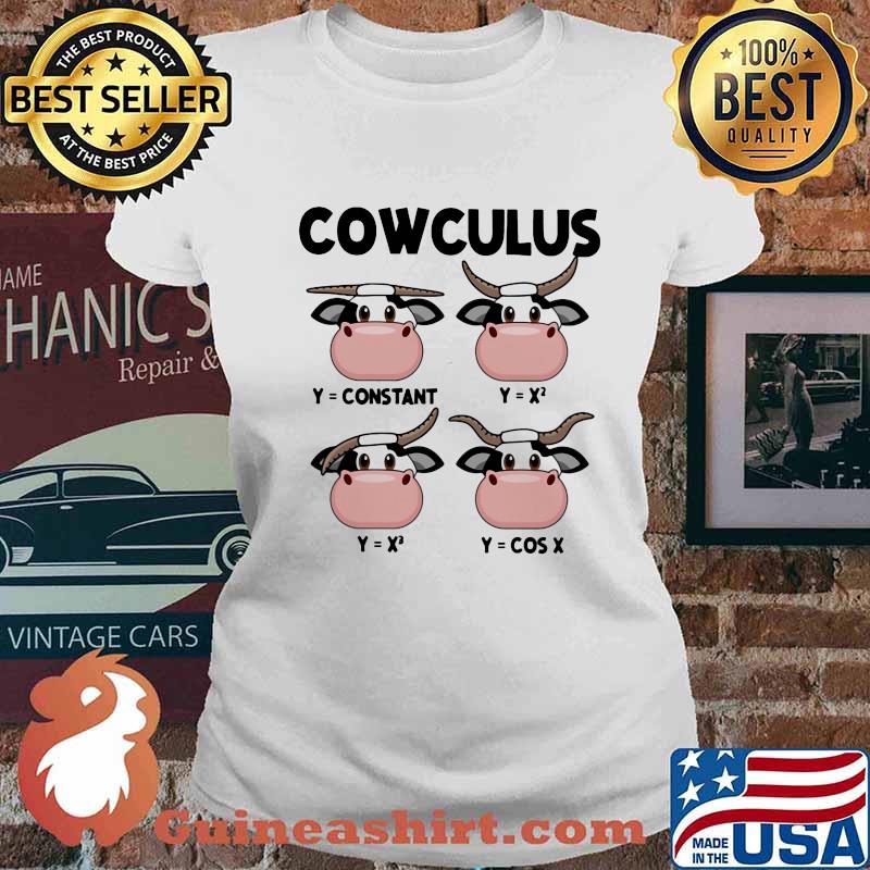 Official Cowculus Math Cow Shirt Ladies tee