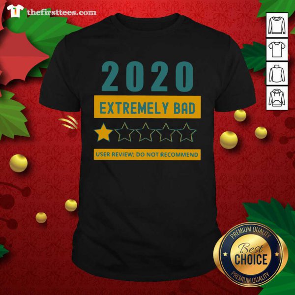 Original 2020 Extremely Bad One Star User Review Do Not Recommend Shirt