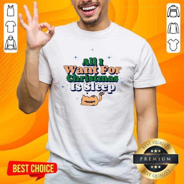 Original Awesome All I Want For Christmas Is Sleep Shirt