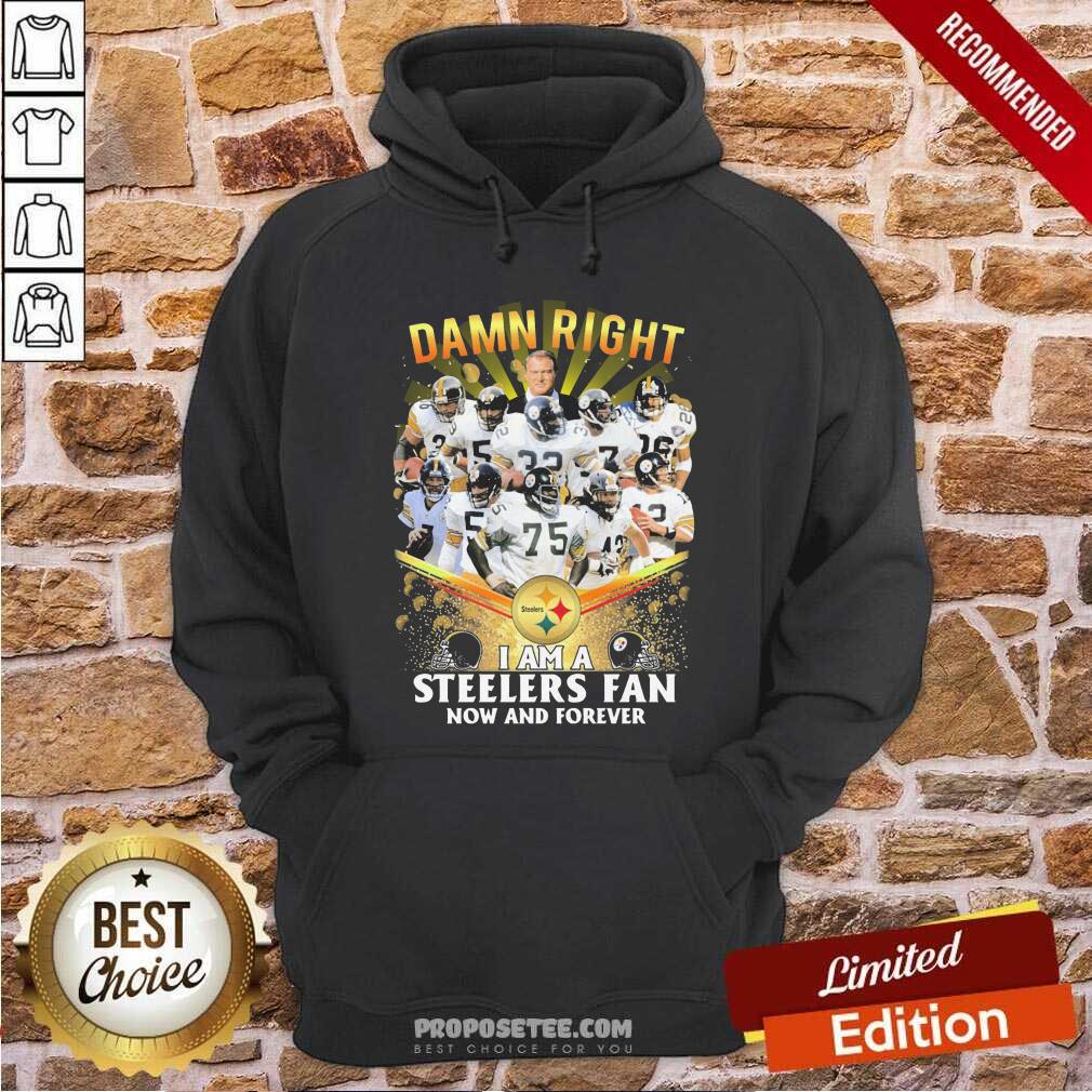 Original Damn Right I Am A Pittsburgh Steelers Fan Now And Forever Shirt - Image 2