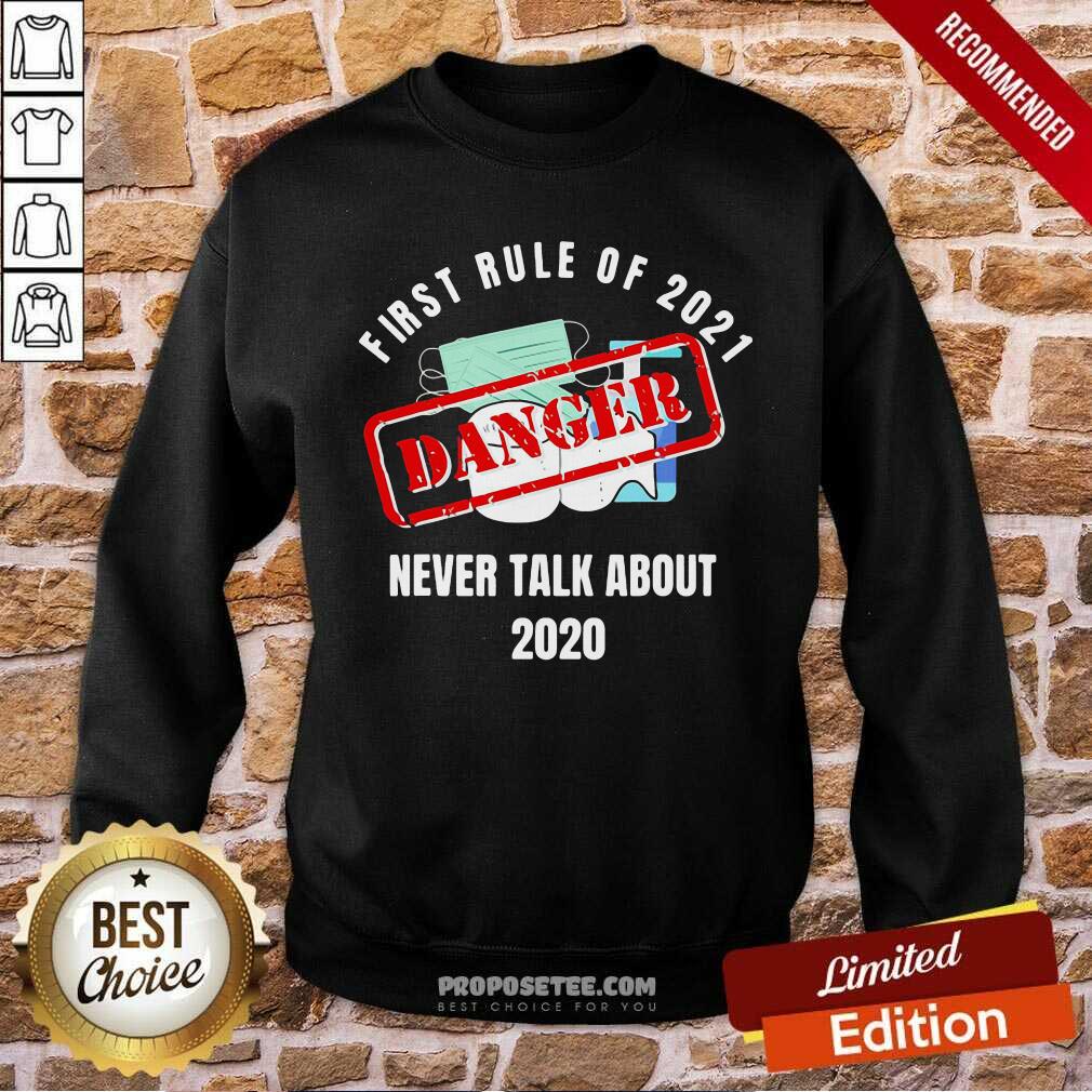 Original First Rule Of 2021 Never Talk About Danger Mask Toilet Paper 2020 Shirt - Image 5