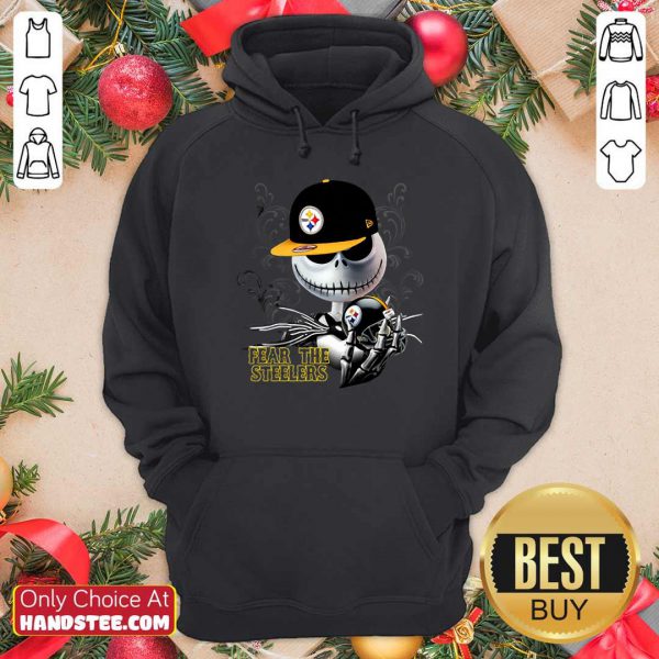 Original Jack Skellington Fear The Pittsburgh Steelers Shirt - Image 5