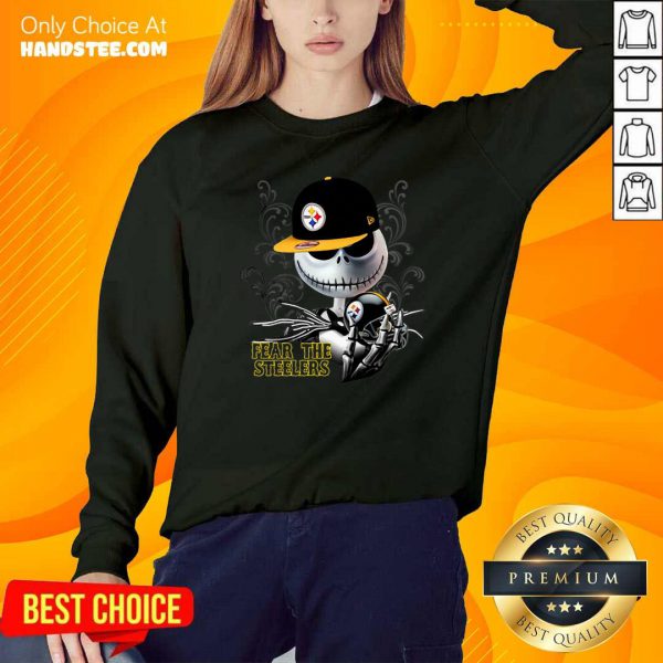 Original Jack Skellington Fear The Pittsburgh Steelers Shirt - Image 4