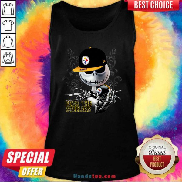 Original Jack Skellington Fear The Pittsburgh Steelers Shirt - Image 3