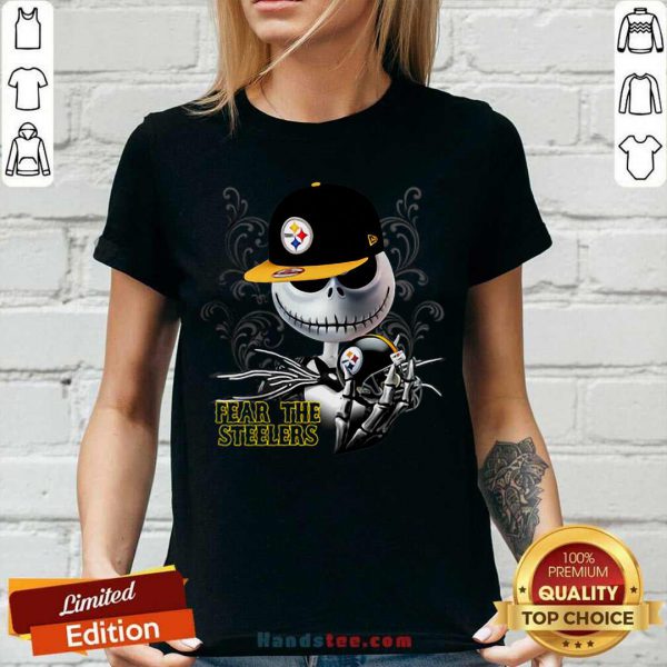Original Jack Skellington Fear The Pittsburgh Steelers Shirt - Image 2