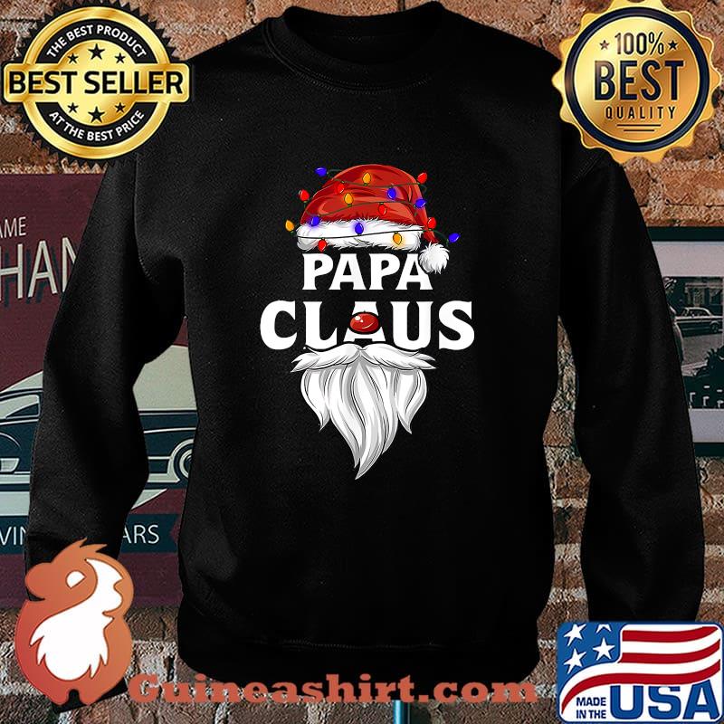 Papa Claus Pun Joke Santa Daddy Christmas Lights Shirt Sweater