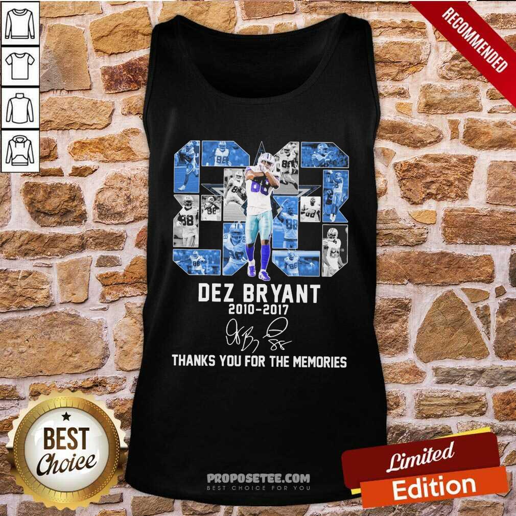Perfect 88 Dez Bryant 2010 2017 Thanks You For The Memories Signature Shirt - Image 4