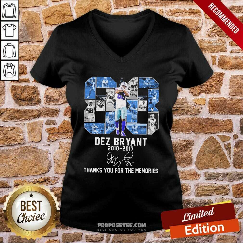 Perfect 88 Dez Bryant 2010 2017 Thanks You For The Memories Signature Shirt - Image 3