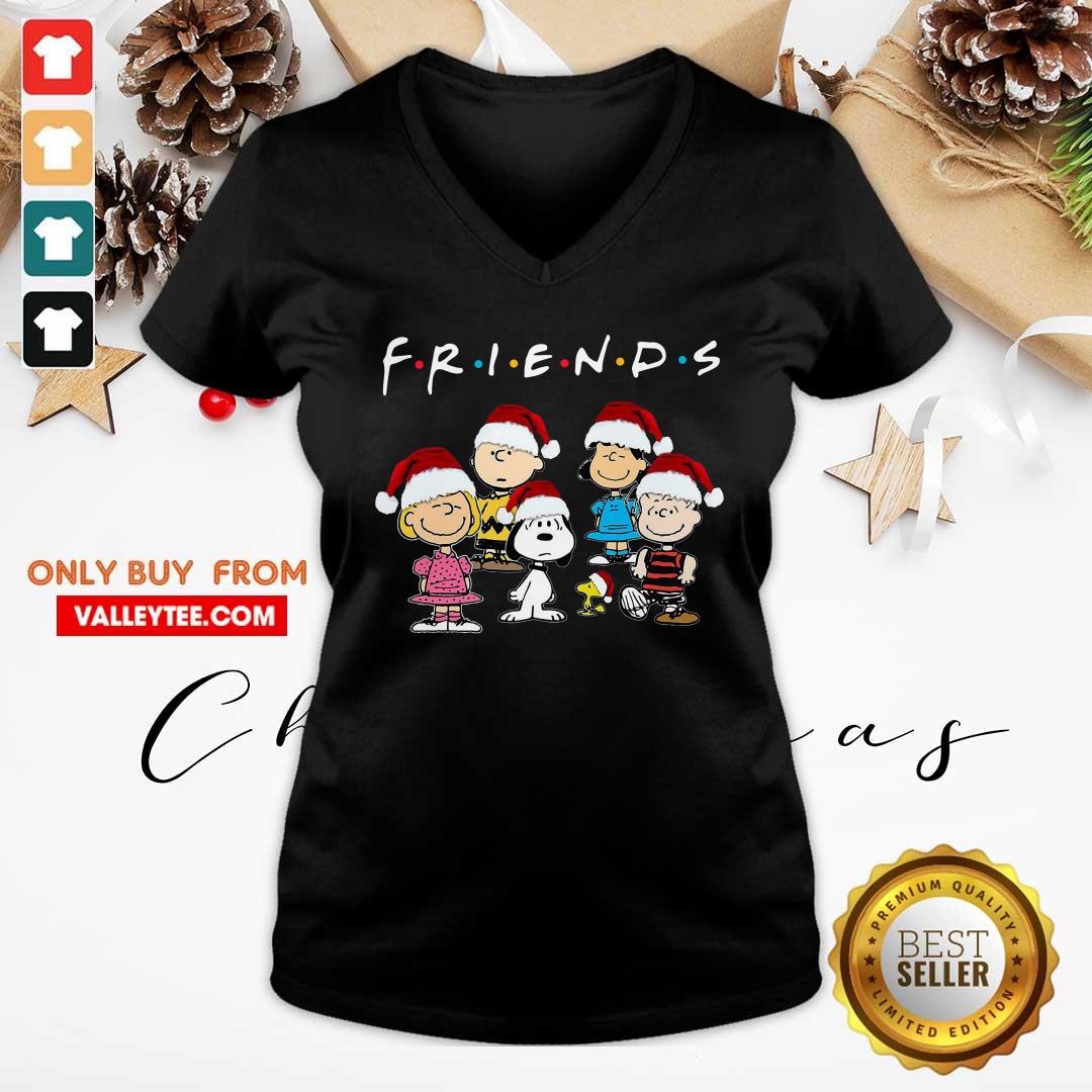 Perfect The Peanuts Hat Santa Friend Christmas Shirt - Image 4
