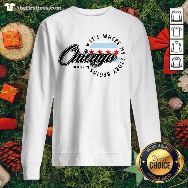 Premium Chicago Its Where My Story Begins Shirt - Image 2