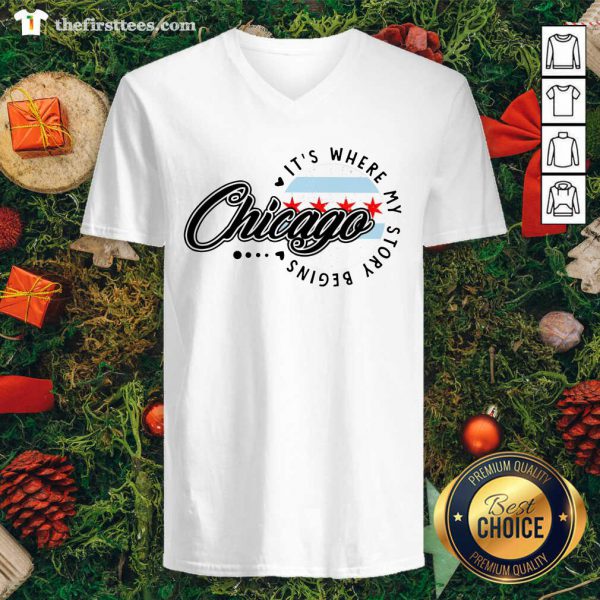 Premium Chicago Its Where My Story Begins Shirt - Image 3