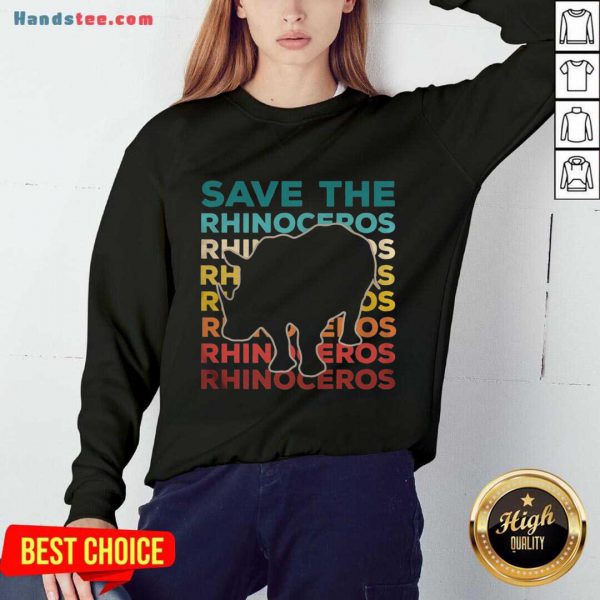 Premium Save The Rhinoceros Environmentalist Shirt - Image 4
