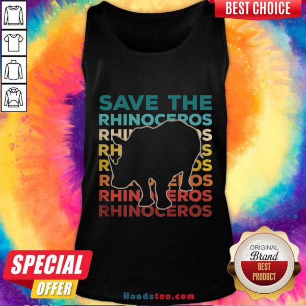 Premium Save The Rhinoceros Environmentalist Shirt - Image 3