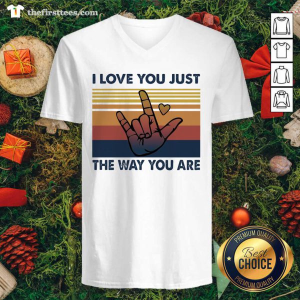 Pretty I Love You Just The Way You Are Vintage Retro Shirt - Image 2