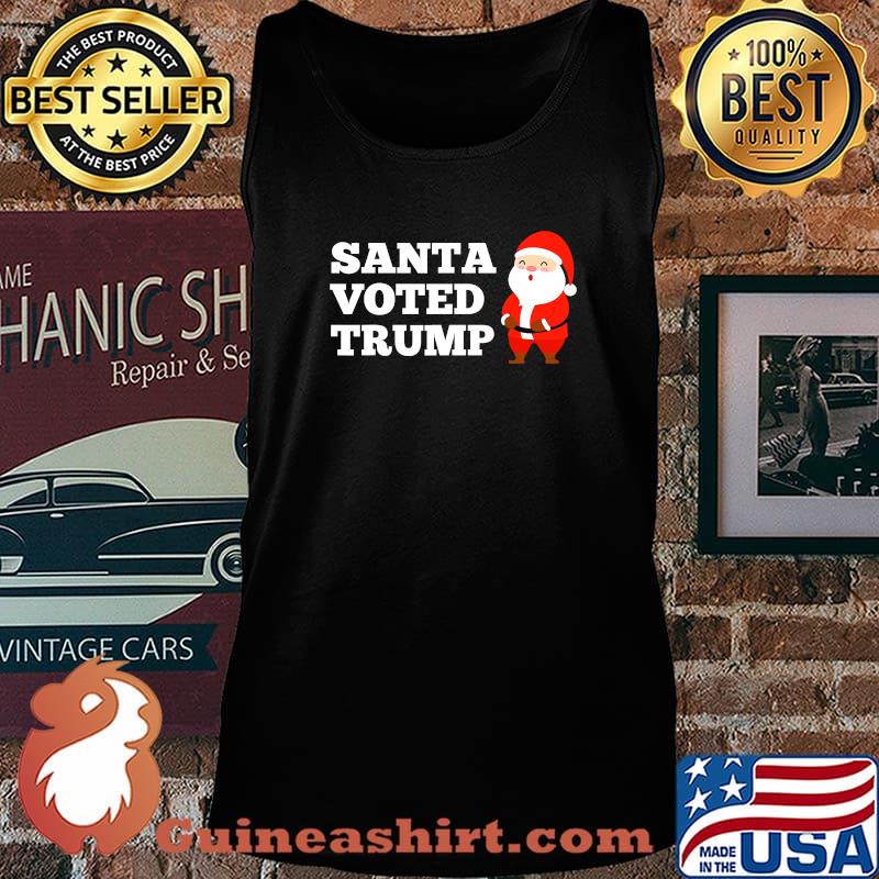 Santa Voted Trump Republican Christmas Shirt Tank top