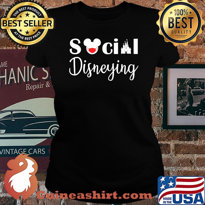 Social Disneying Distancing Heart Shirt Laides tee