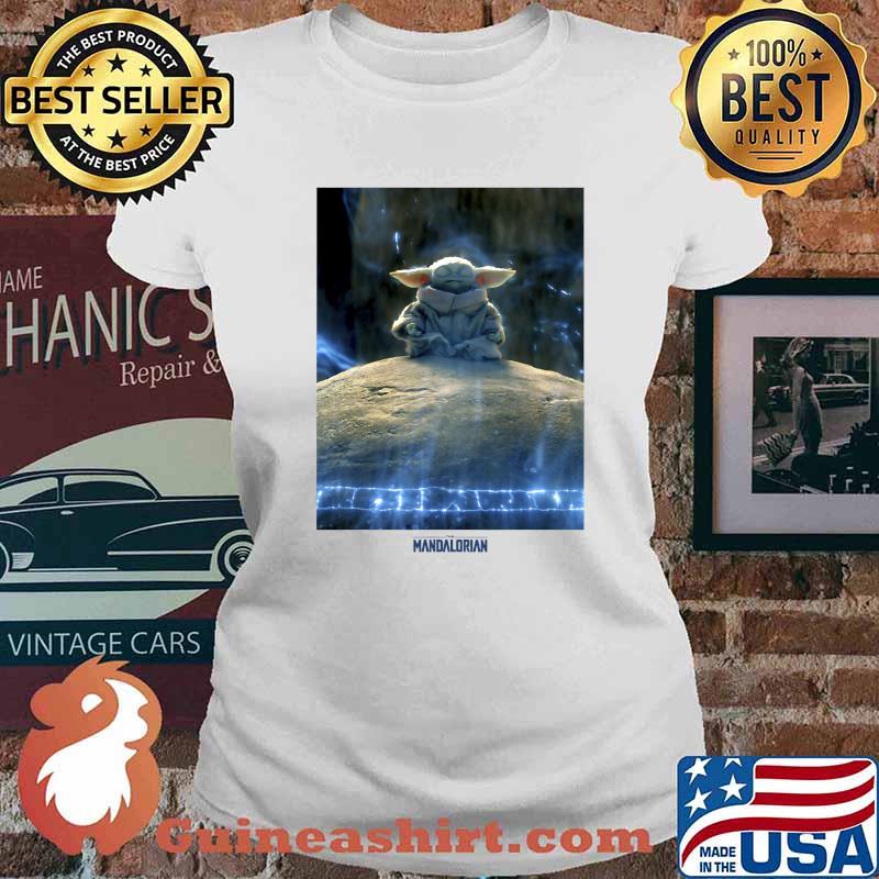 Star Wars The Mandalorian Grogu Jedi Temple R14 Yoda Shirt Ladies tee