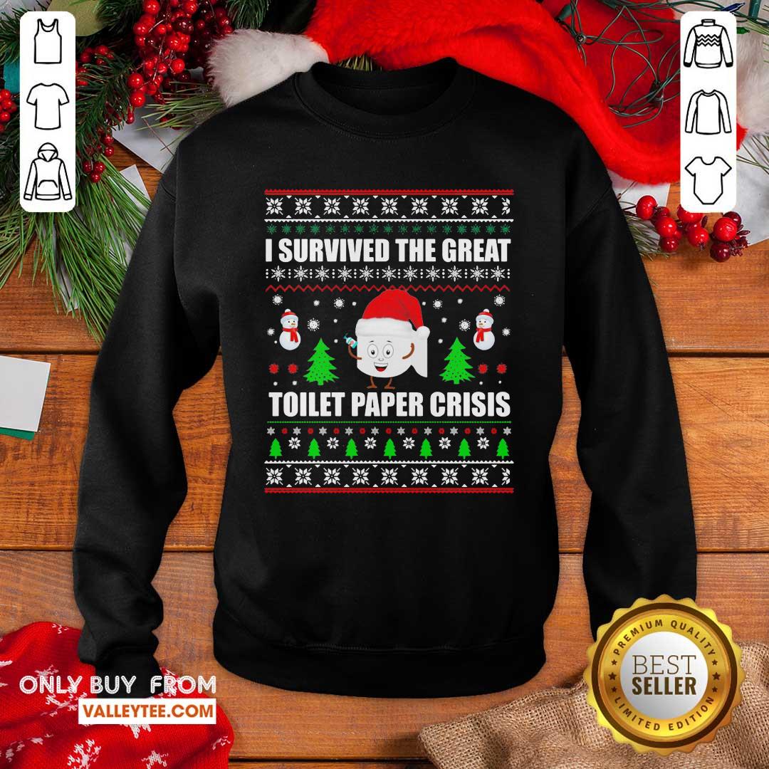 Sweet I Survived The Great Toilet Paper Crisis Christmas Shirt - Image 2