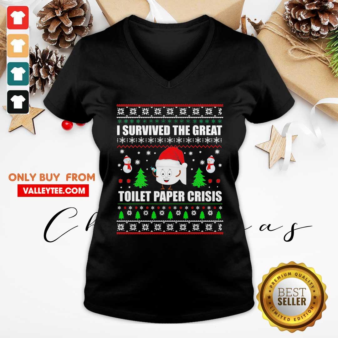 Sweet I Survived The Great Toilet Paper Crisis Christmas Shirt - Image 4