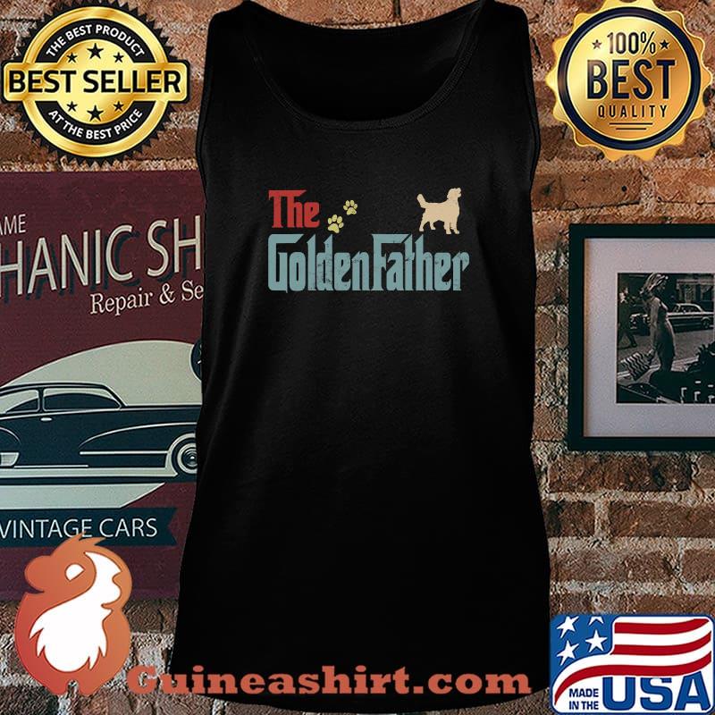 The Goldenfather Family Golden Retriever Vintage Shirt Tank top