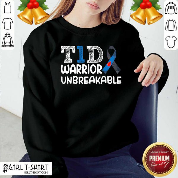 Top Diabetes T1D Warrior Unbreakable Shirt - Image 4