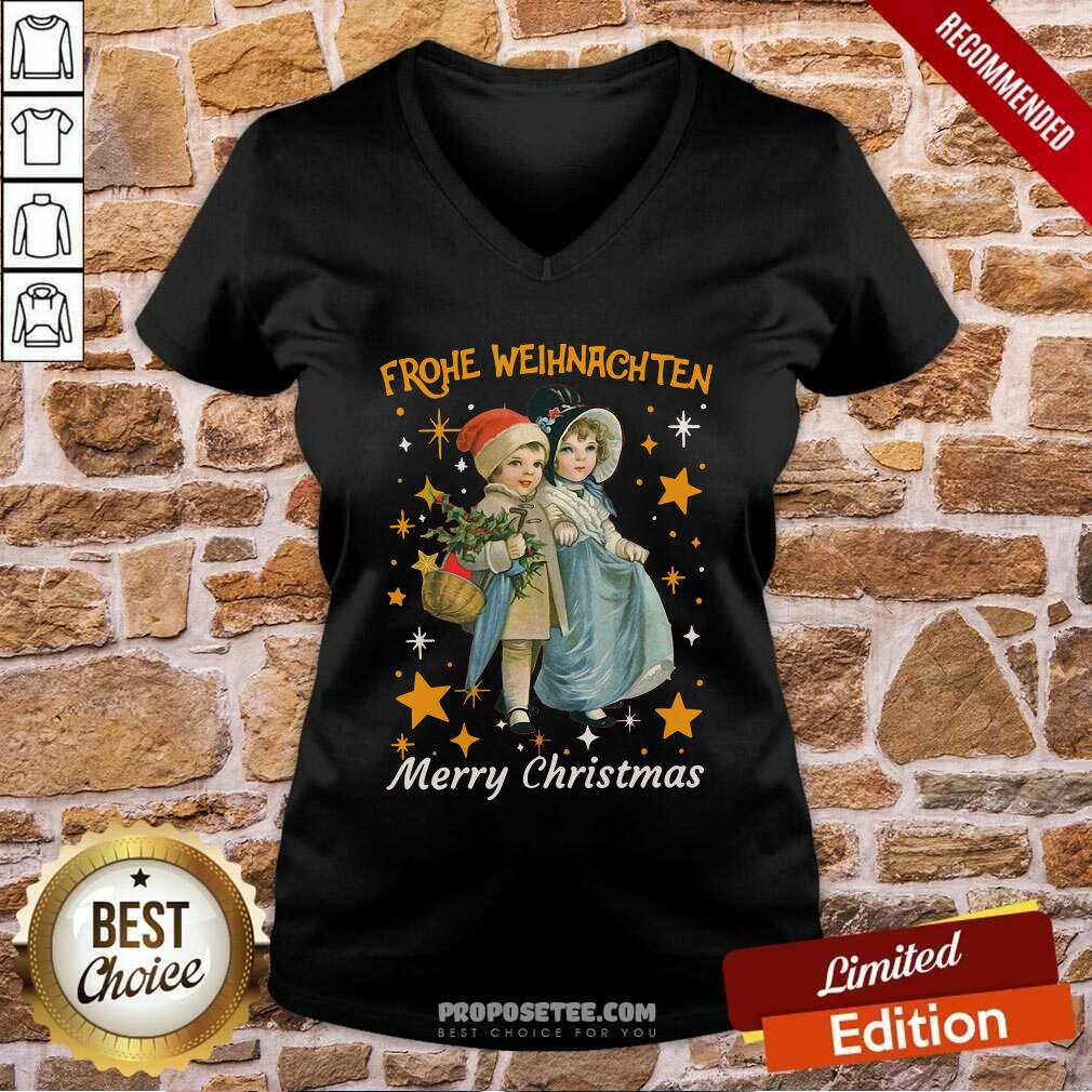 Top Frohe Weihnachten Merry Christmas Shirt - Image 3