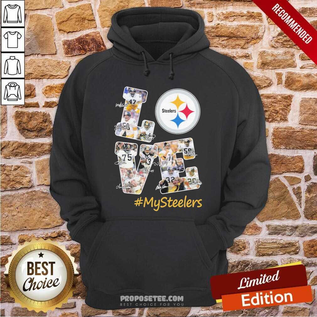 Top Love Pittsburgh Steelers Mysteelers Signatures Shirt - Image 2