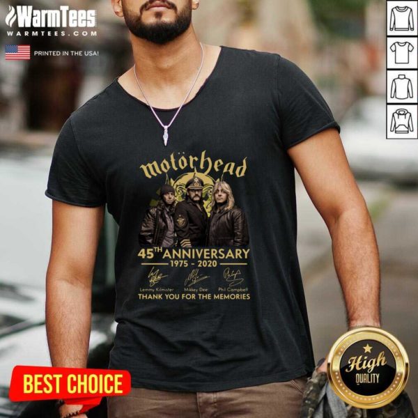 Top Motorhead 45th Anniversary Thank You For The Memories Signatures Shirt - Image 5