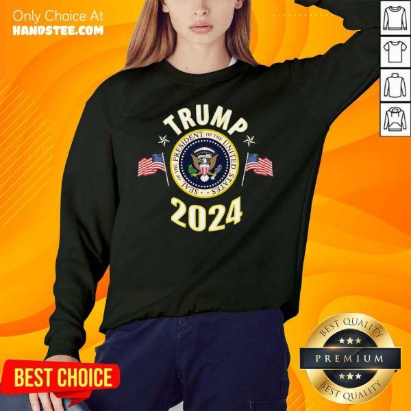 Top Trump 2024 Presidential Seal Flag Shirt - Image 4