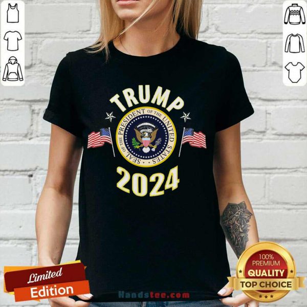 Top Trump 2024 Presidential Seal Flag Shirt - Image 2