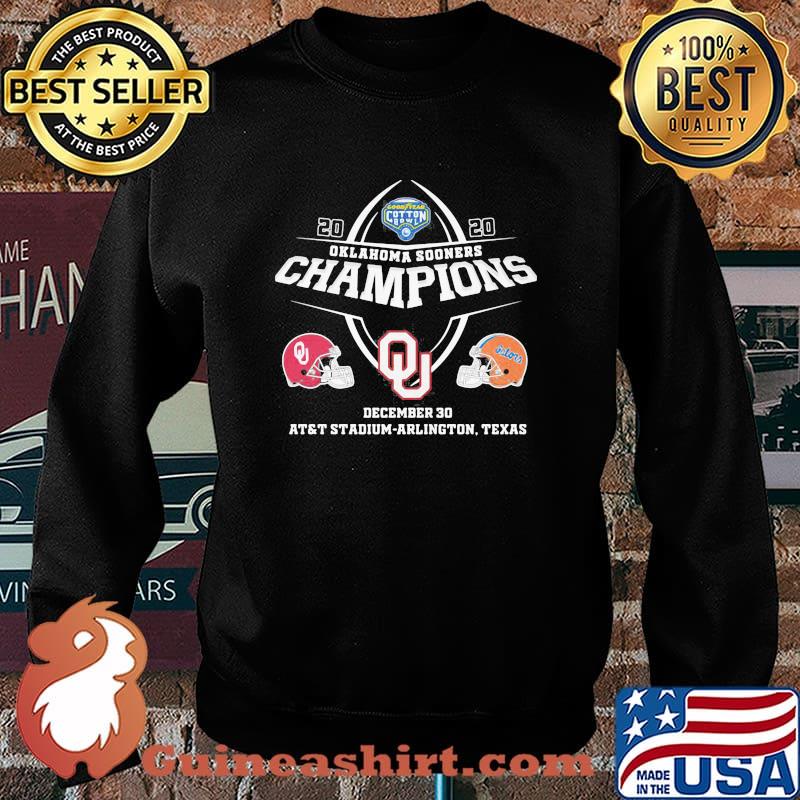 2020 Oklahoma Sooners Champions Stadium Arlington Texas Football Shirt Sweater