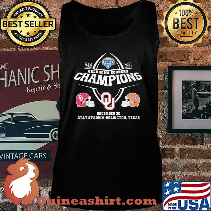2020 Oklahoma Sooners Champions Stadium Arlington Texas Football Shirt Tank top