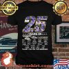 25 Years Of The Greatest Nfl Teams Ravens Thank You For The Memories Signature Shirt