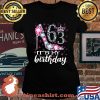 63 It's My Birthday 1958 63rd Birthday Shoes Diamond Queen Shirt Laides tee
