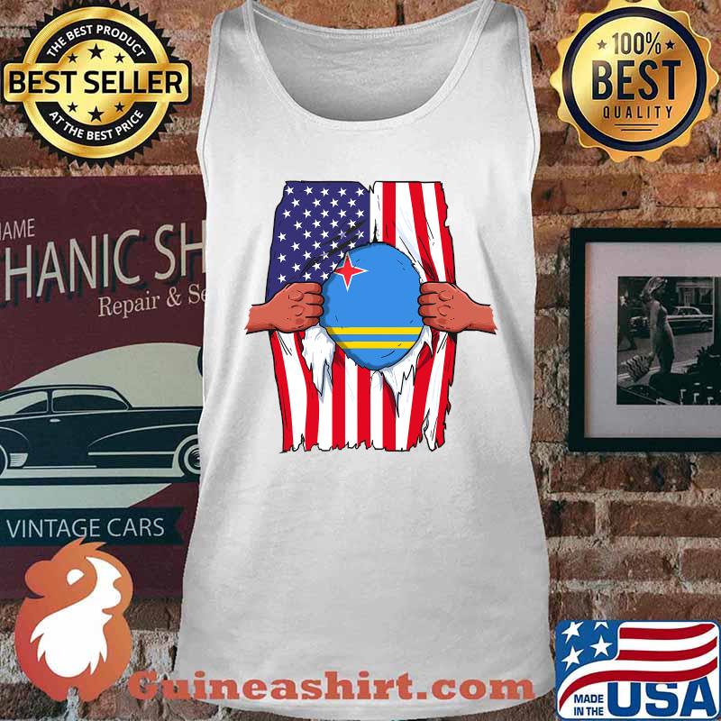 Aruba Flag Blood Inside Me Home Pride Aruban American Shirt Tank top