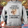 Attention I Am Out Of Order Until Further Notice My Stupid People Fillter Needs Cleaning And My Give A Damn Batteries Have Run Out Sloth Shirt Sweater